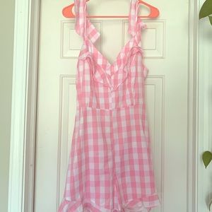 NWT Gingham romper